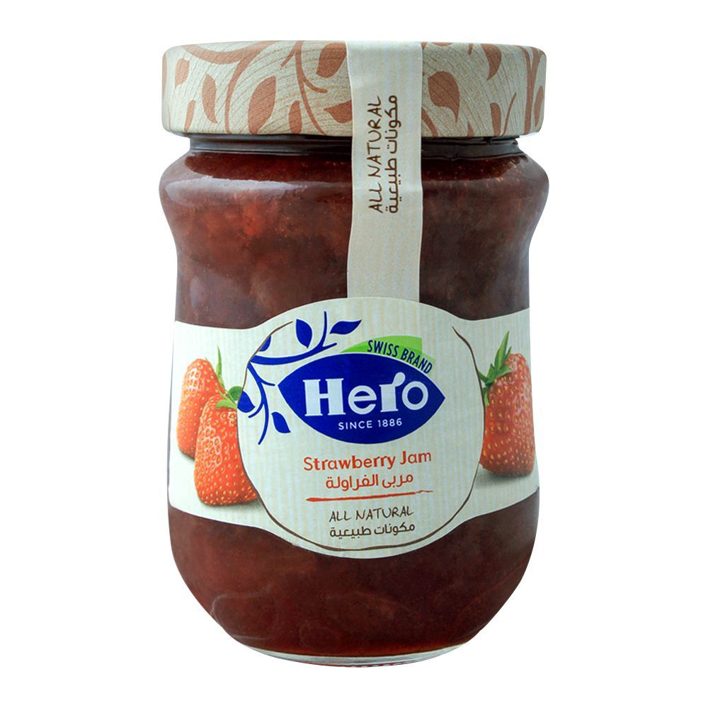 Hero All Natural Strawberry Jam, 350gm