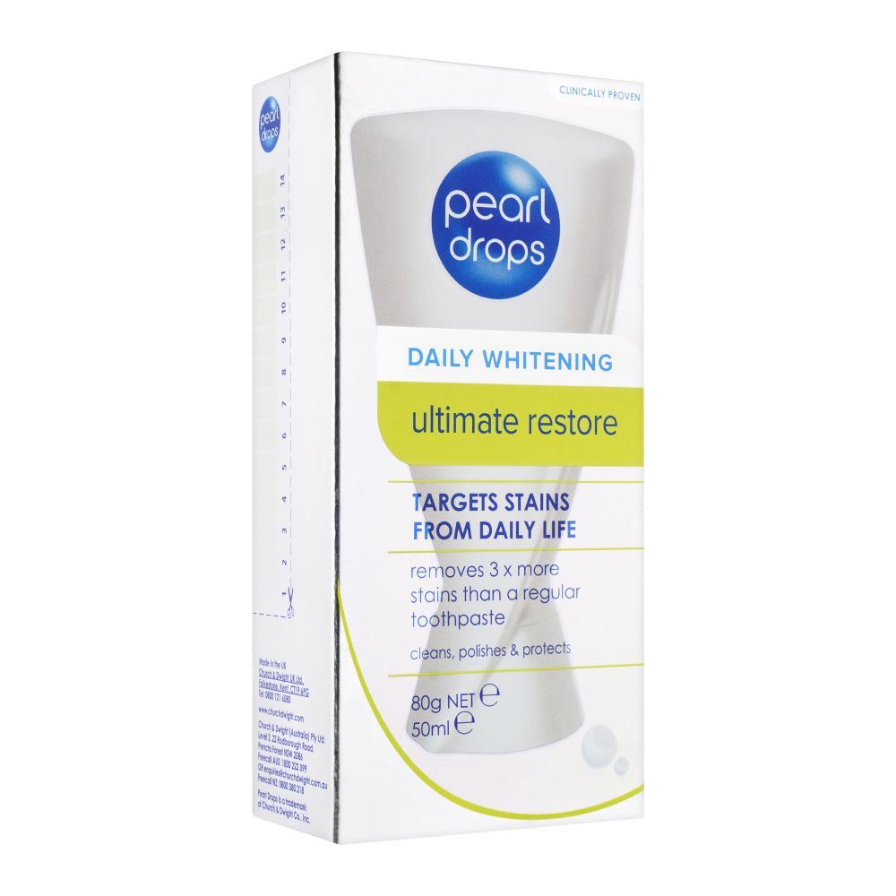 Pearl Drops Daily Whitening Ultimate Restore Toothpaste, 50ml