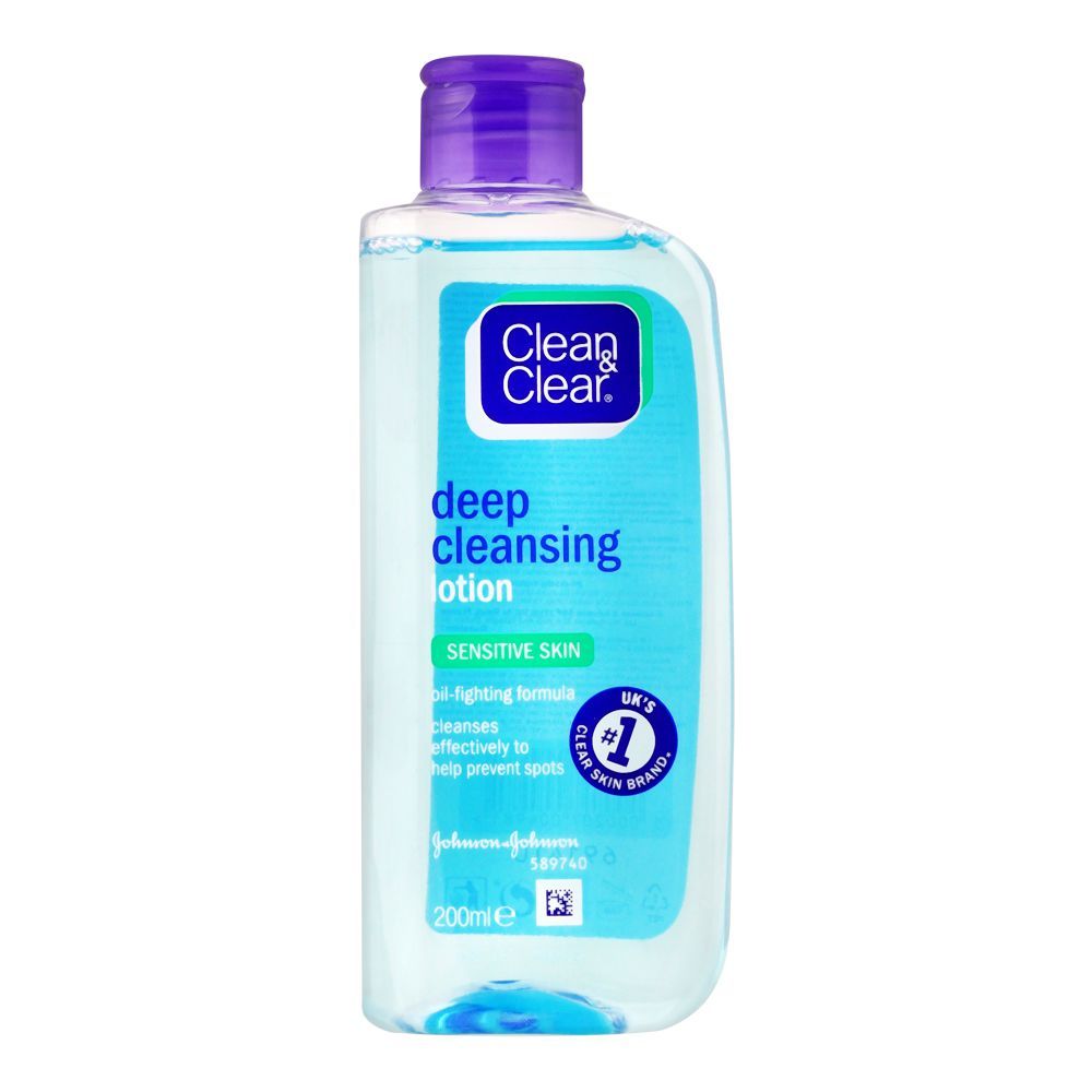 Clean & Clear Deep Cleansing Sensitive Skin Lotion, 200ml