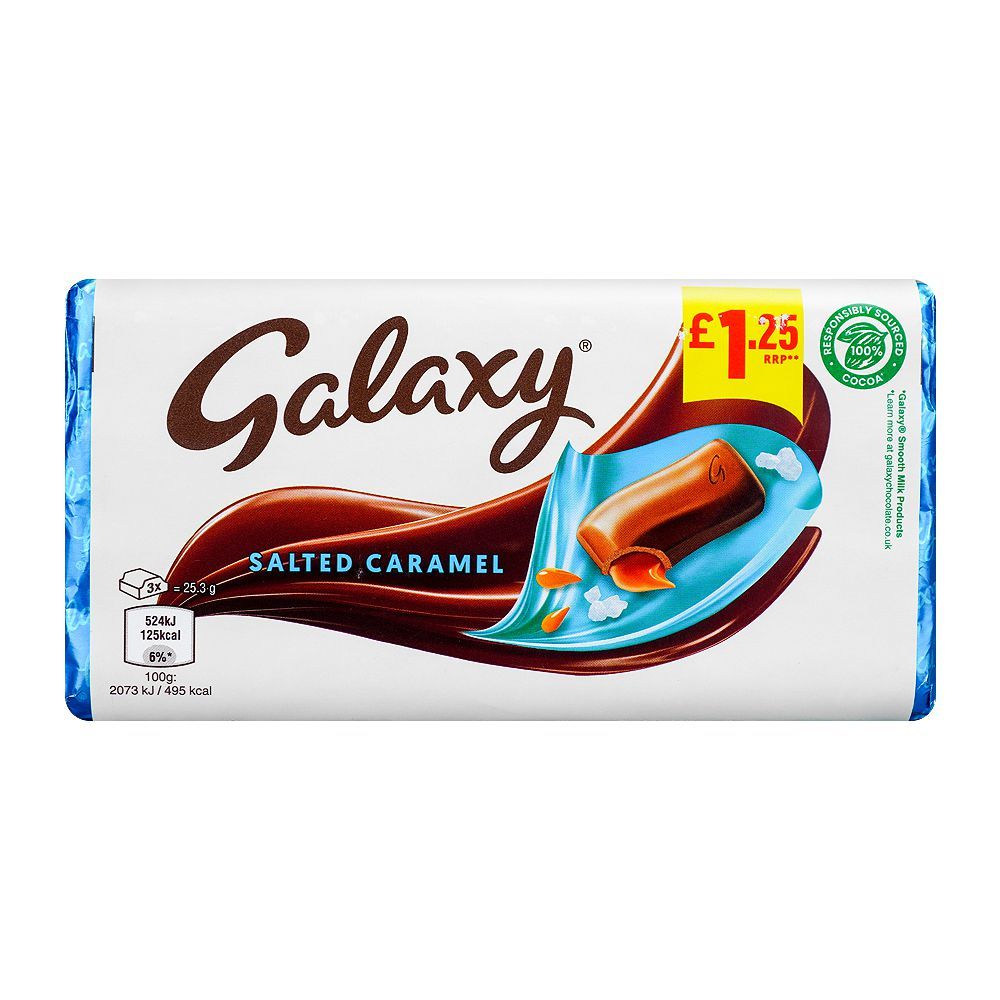 Galaxy Salted Caramel Chocolate, 135g