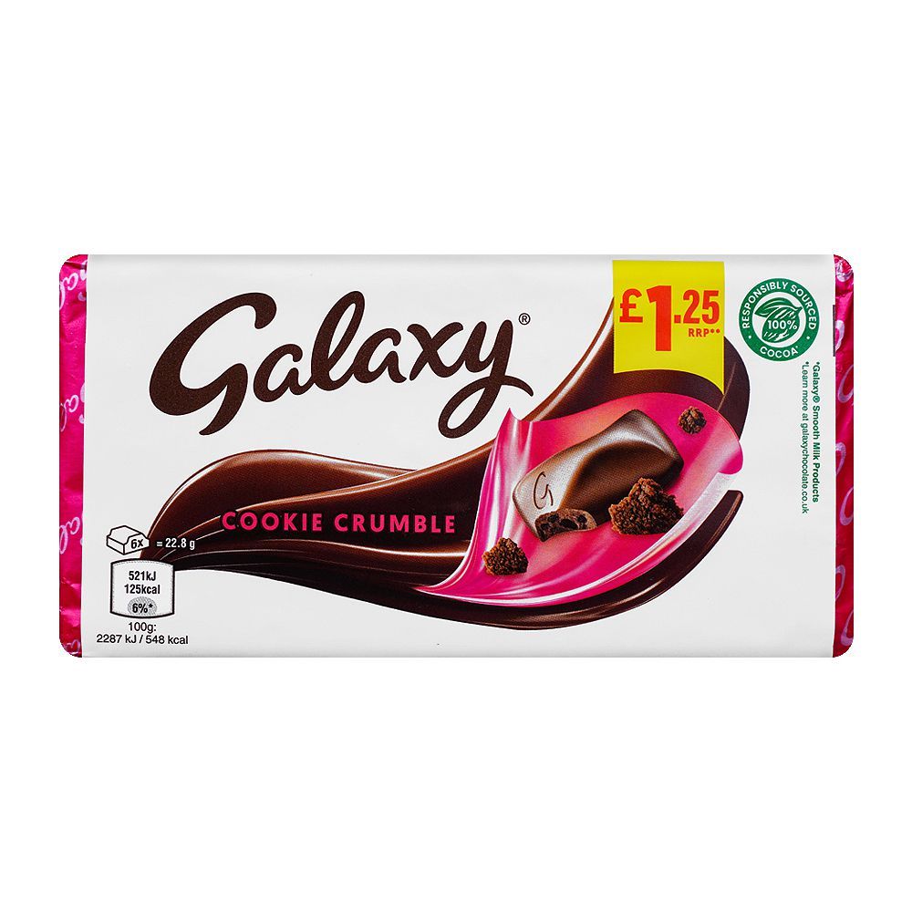 Galaxy Cookie Crumble Chocolate, 114g