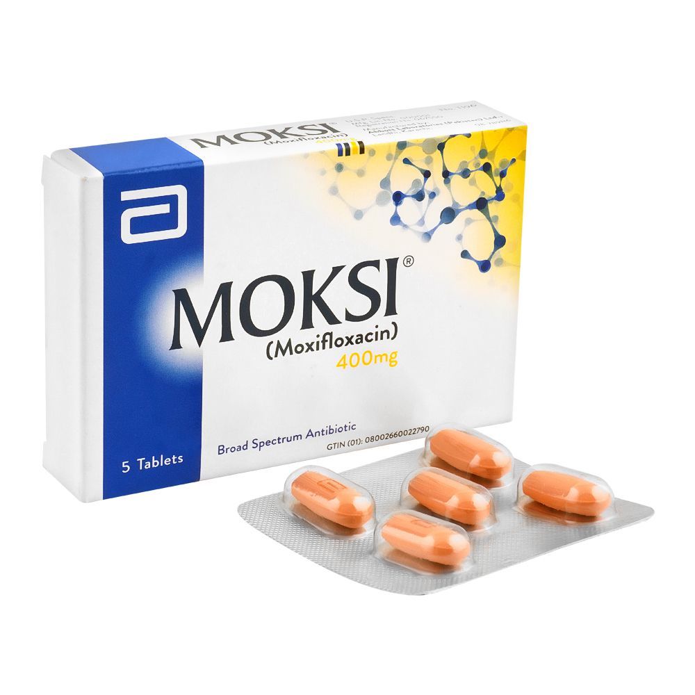 Abbott Moksi Tablet, 400mg, 5-Pack