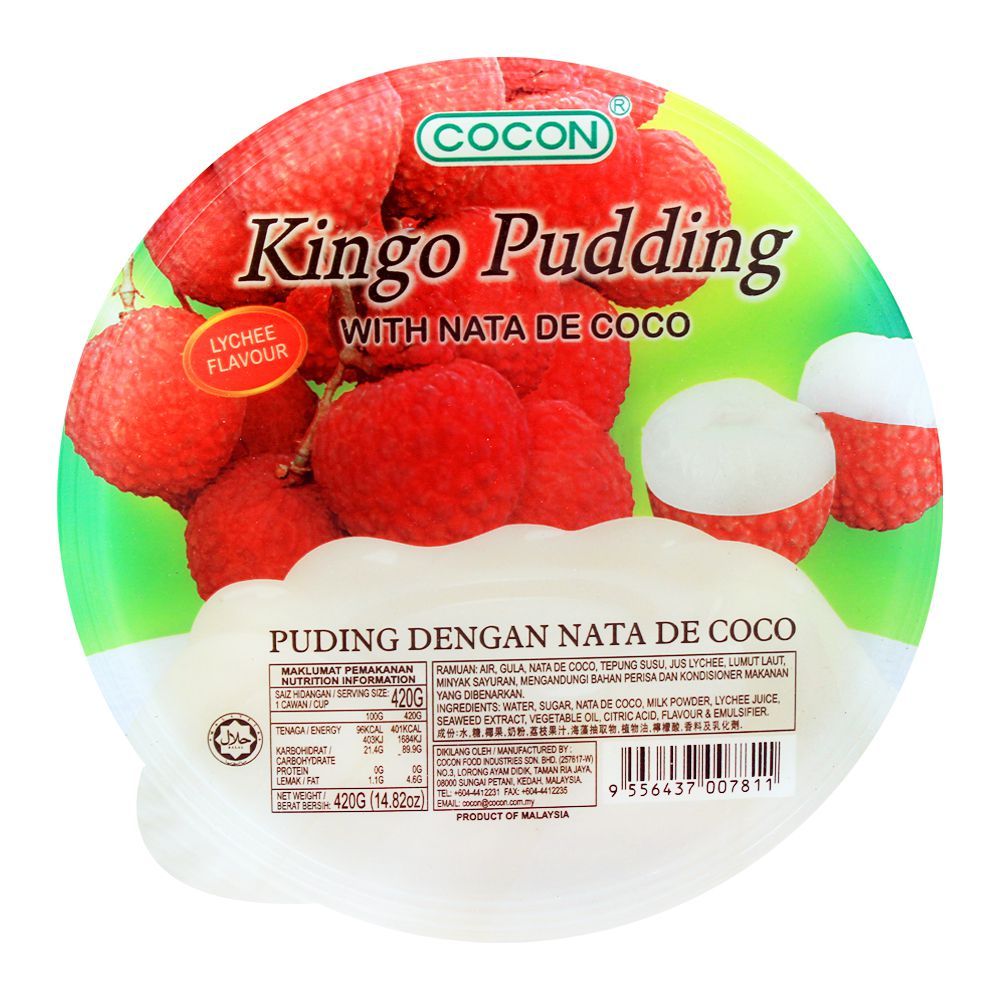 Cocon Kingo Pudding, Lychee Flavour, 420g