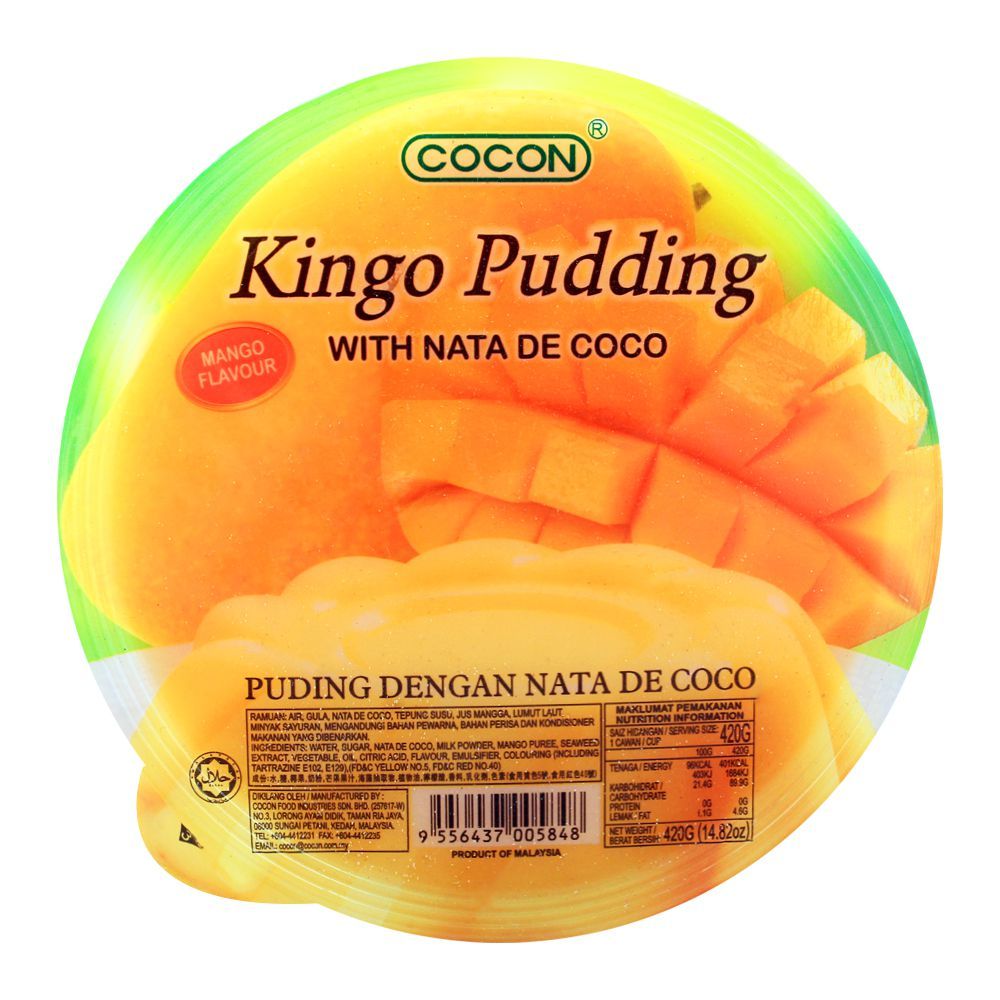 Cocon Kingo Pudding, Mango Flavour, 420g