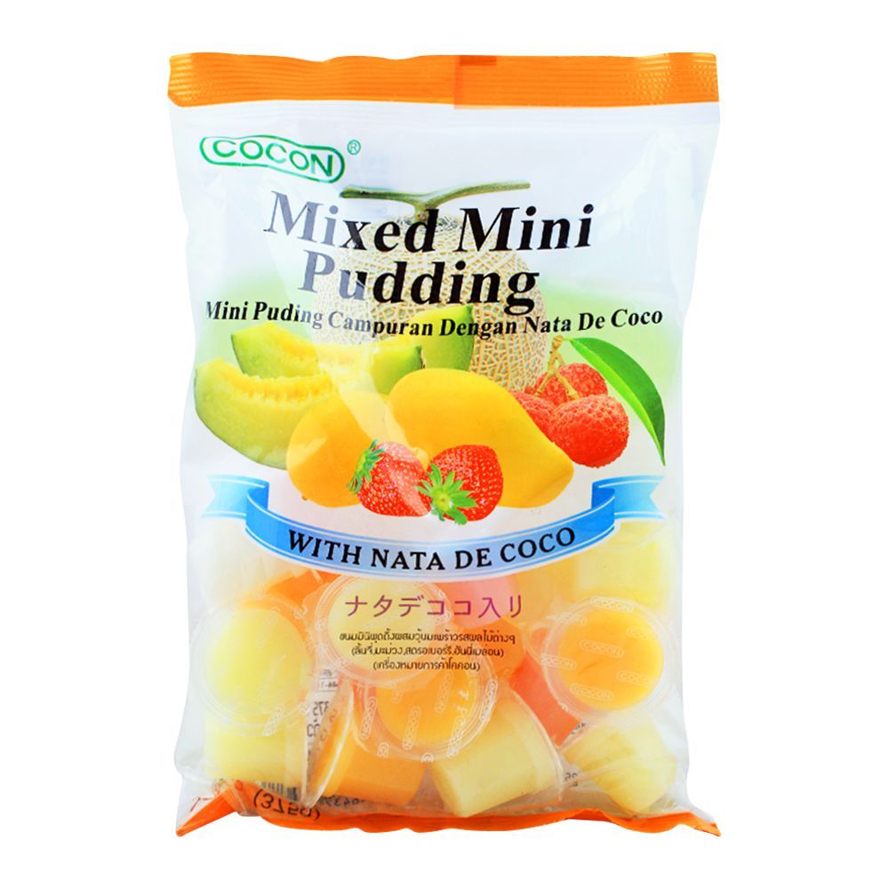 Cocon Mixed Mini Pudding, 25 Pieces, , With Nata De Coco, 375g