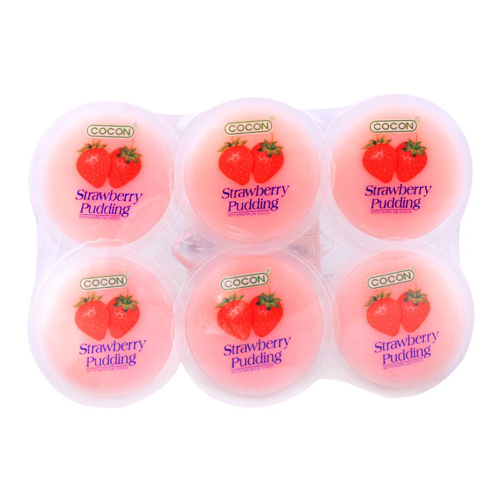 Cocon Strawberry Pudding, 6 Pieces, 80g