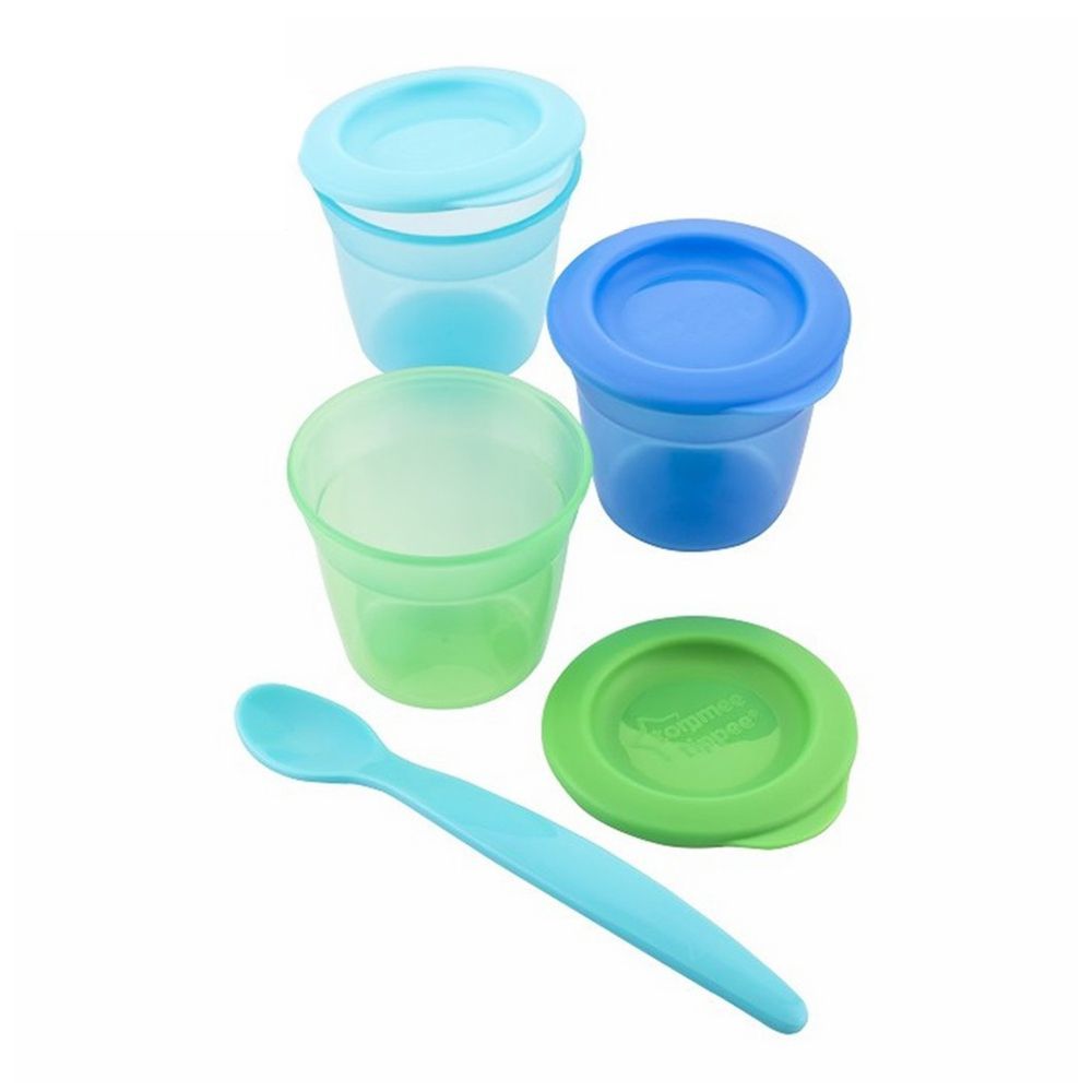 Tommee Tippee Baby 3 Food Pots 4m+ - 430454/38