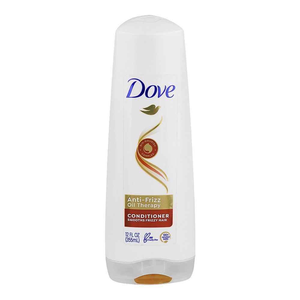 Dove Anti-Frizz Oil Therapy Conditioner, For Frizzy Hair, 355ml