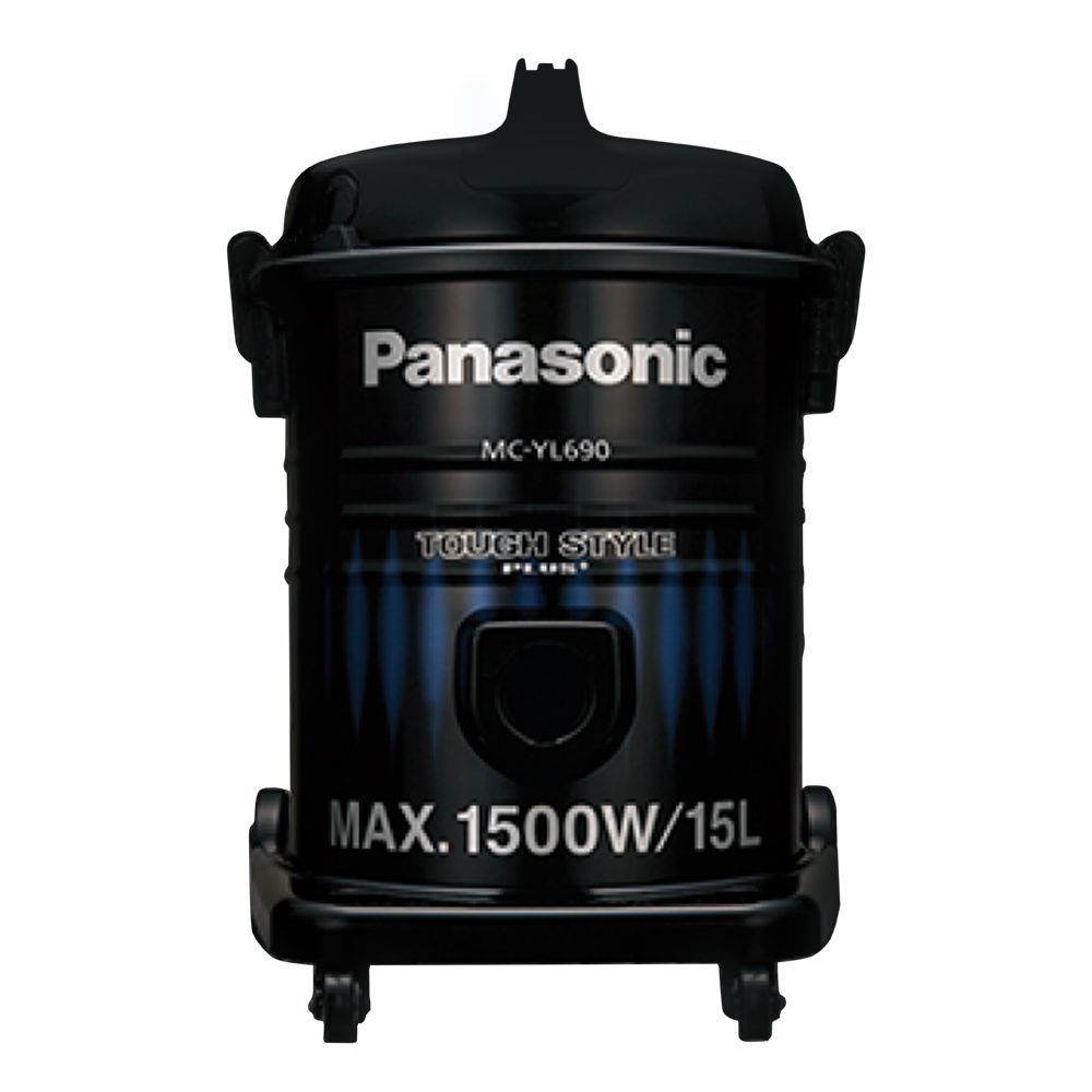 Panasonic Tough Style Plus Vacuum Cleaner, 1500W, Black/Blue, 15L, MC-YL690