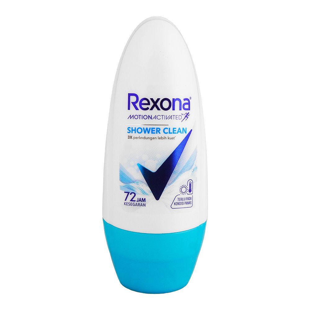 Rexona Motion Activated 72 Hours Shower Clean Roll On, For Women, 50ml