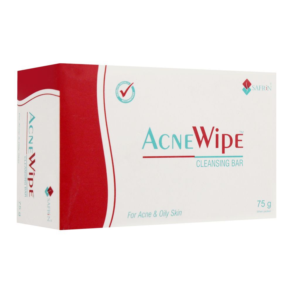 AcneWipe Cleansing Soap Bar, For Acne & Oily Skin, 65g