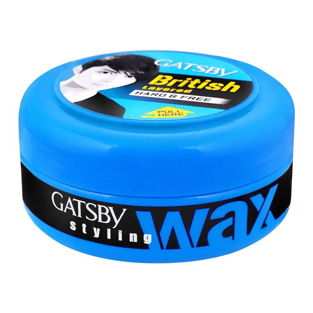 Gatsby British Layered Hard & Free Styling Wax, 75gm