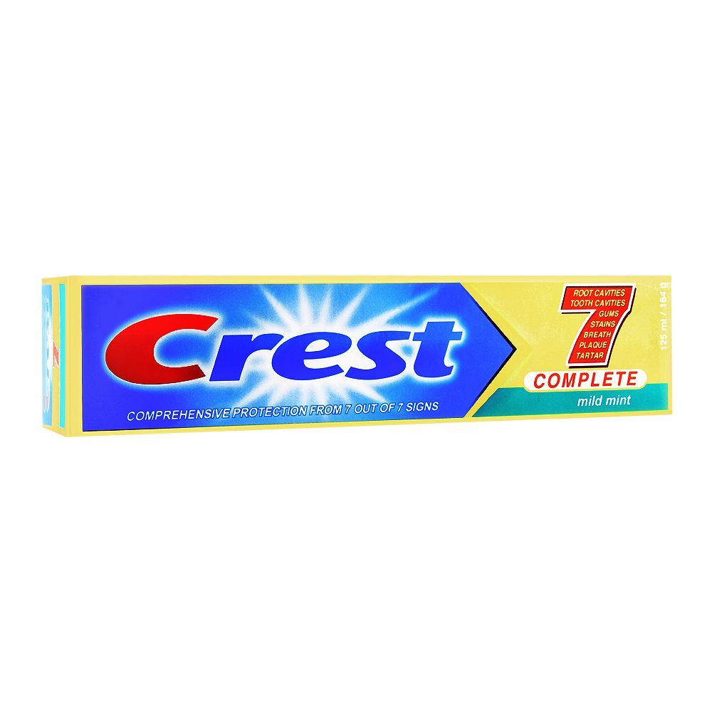 Crest Complete 7 Mild Mint Toothpaste, 164g