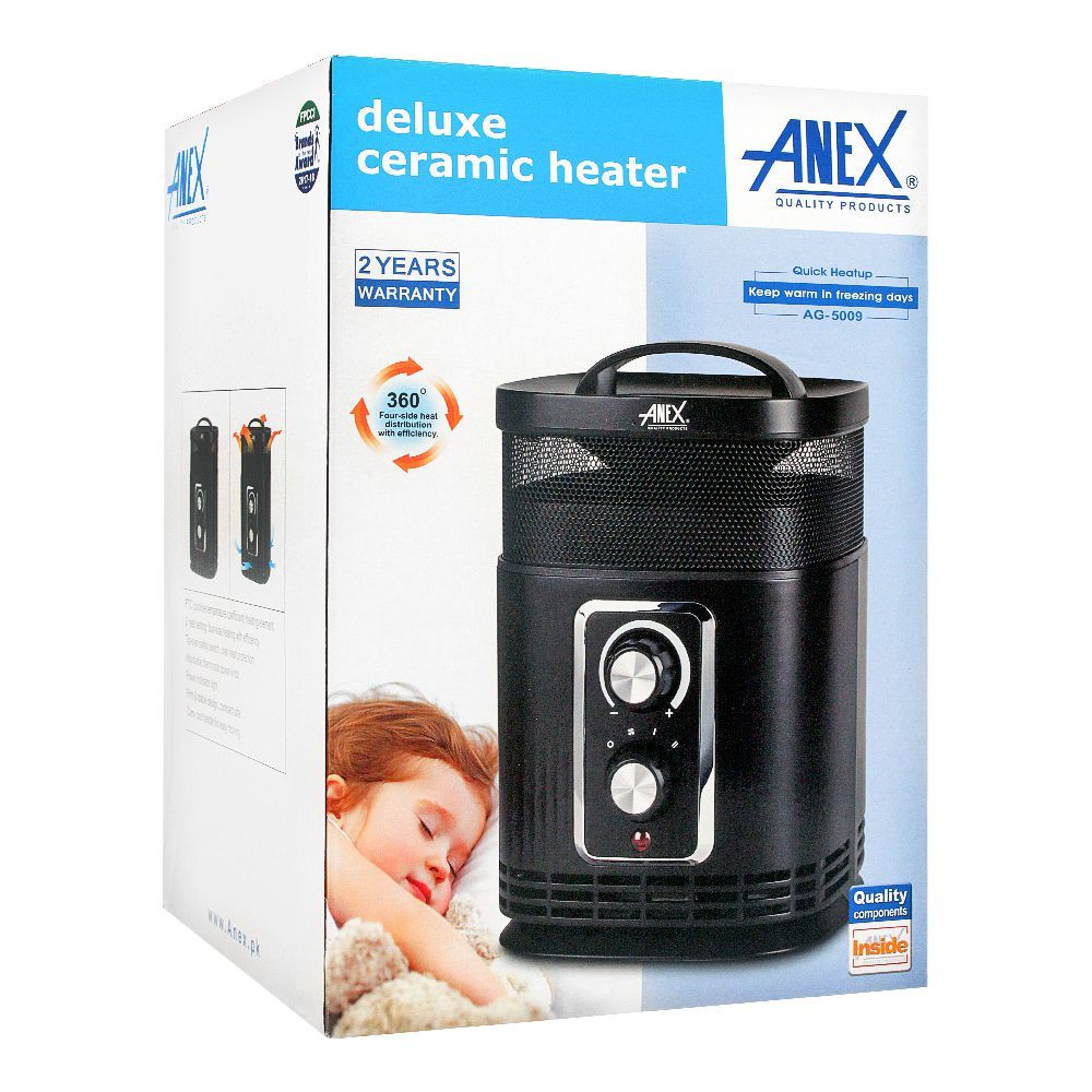 Anex Deluxe Ceramic Heater, AG-5009
