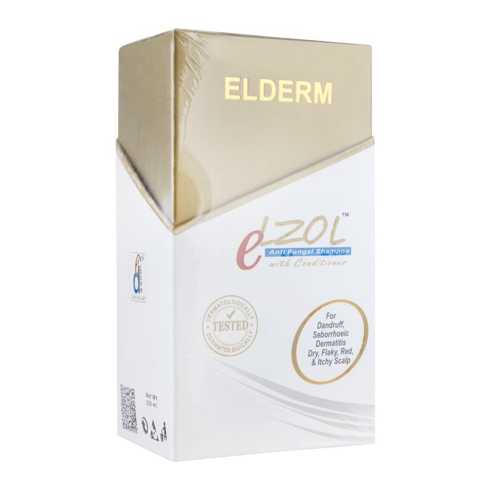 Elderm Elzol Anti Fungal Shampoo With Conditioner, 150ml
