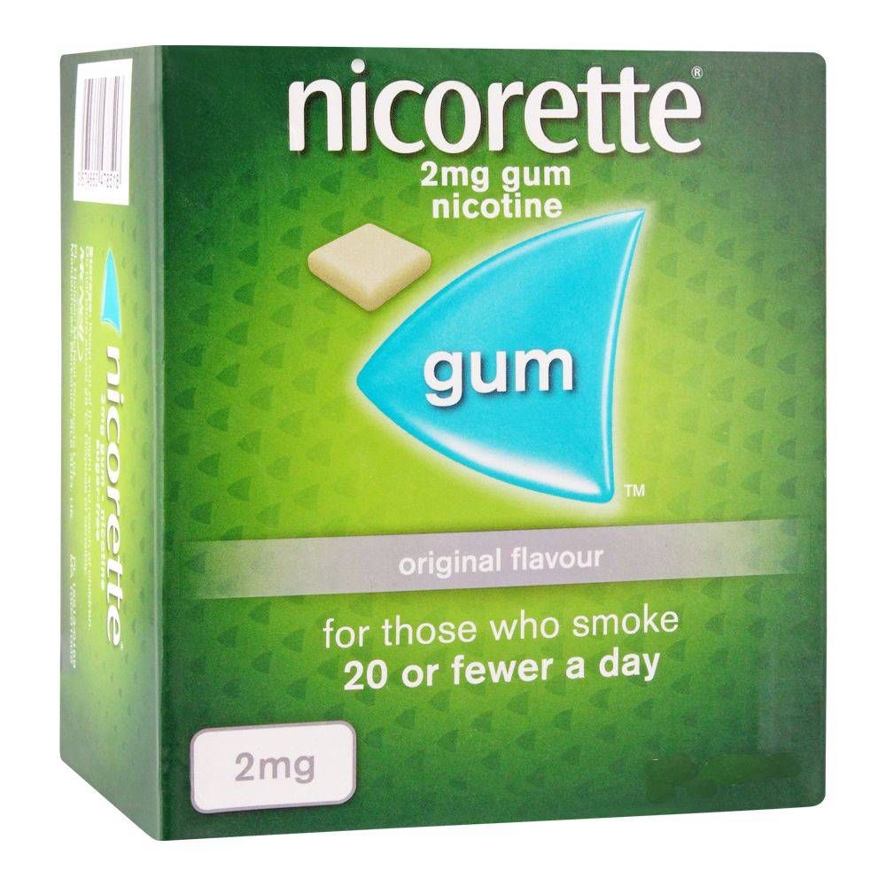 Nicorette Original Flavour Gum, 2g, 1 Strip (15 Tablets)