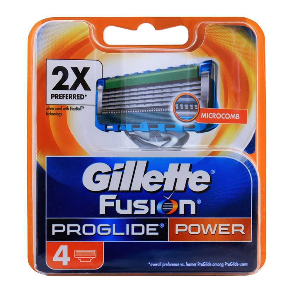 Buy Gillette Fusion Proglide Power Cartridges Razor Blades 4 Pack Online At Special Price In