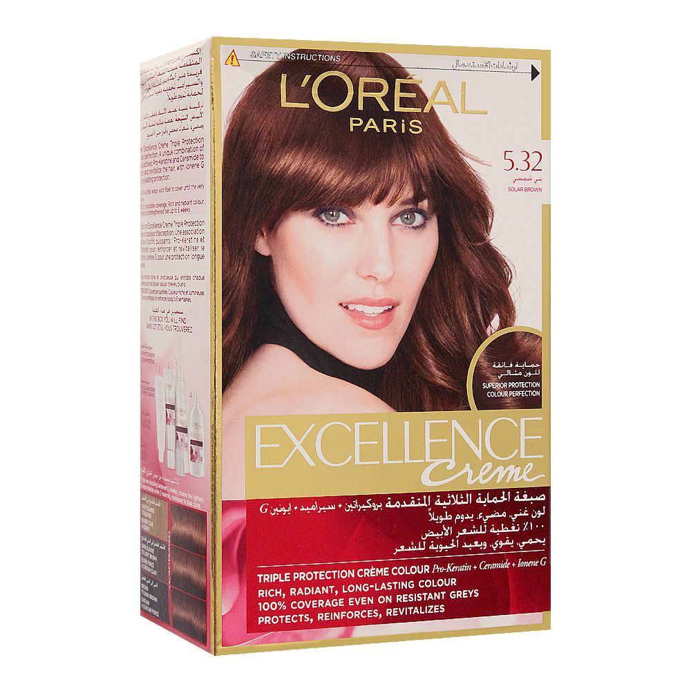 L'Oreal Paris Excellence Creme Hair Colour, Solar Brown 5.32