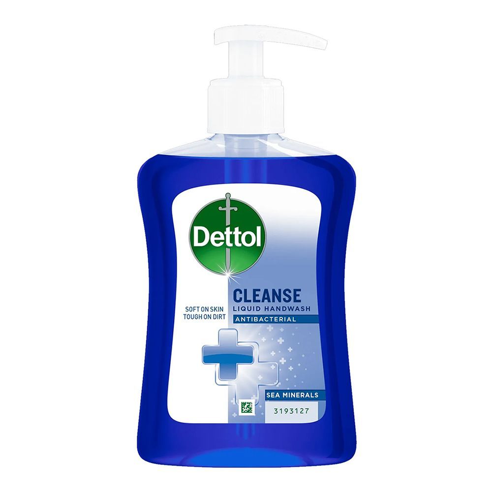 Dettol Cleanse Liquid Hand Wash Antibacterial, Sea Minerals, 250ml