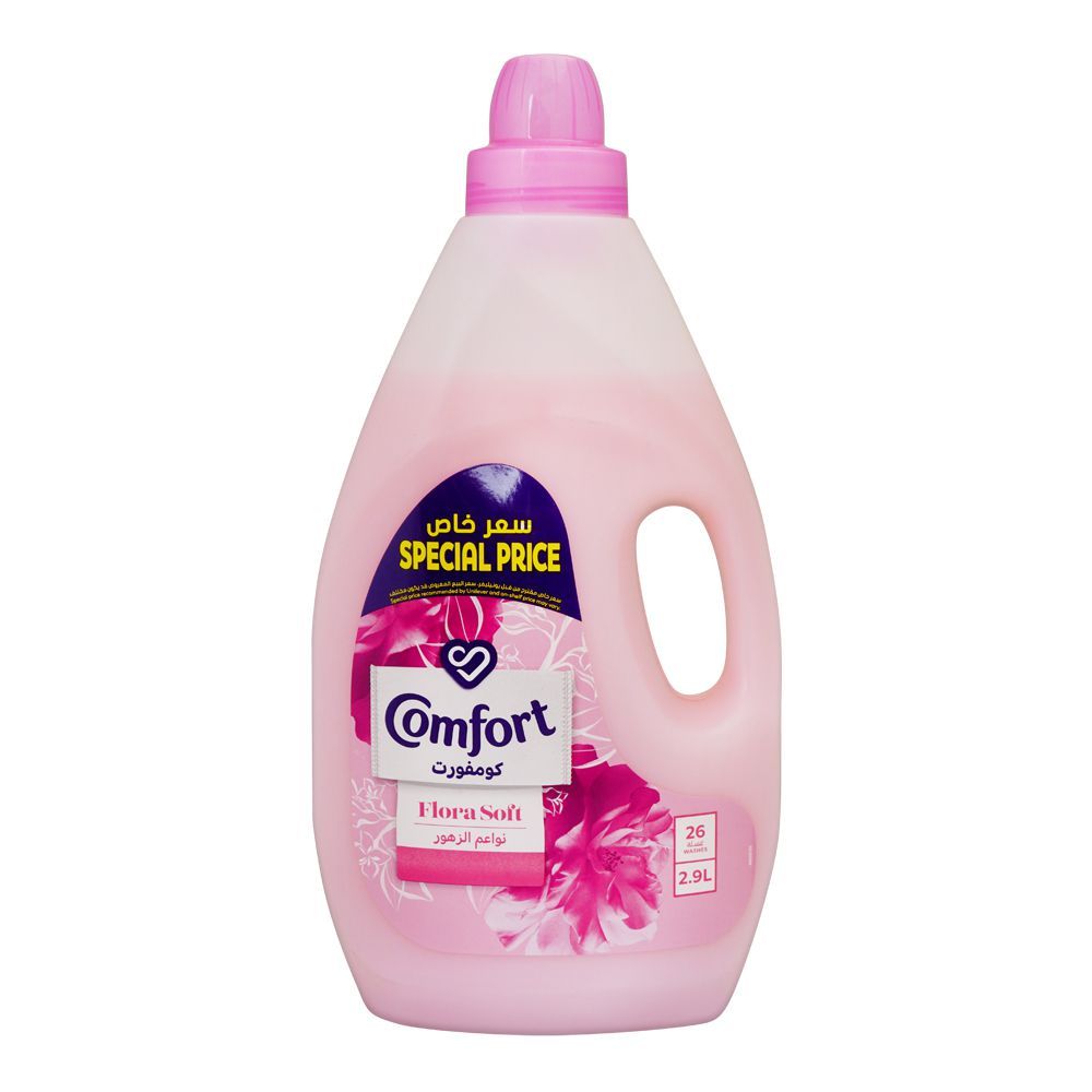 Comfort Fabric Conditioner, Flora Soft, 2.9 Liter