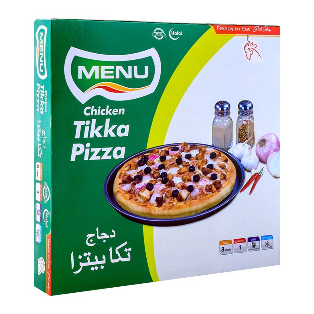 Menu Chicken Tikka Pizza 8 Inches