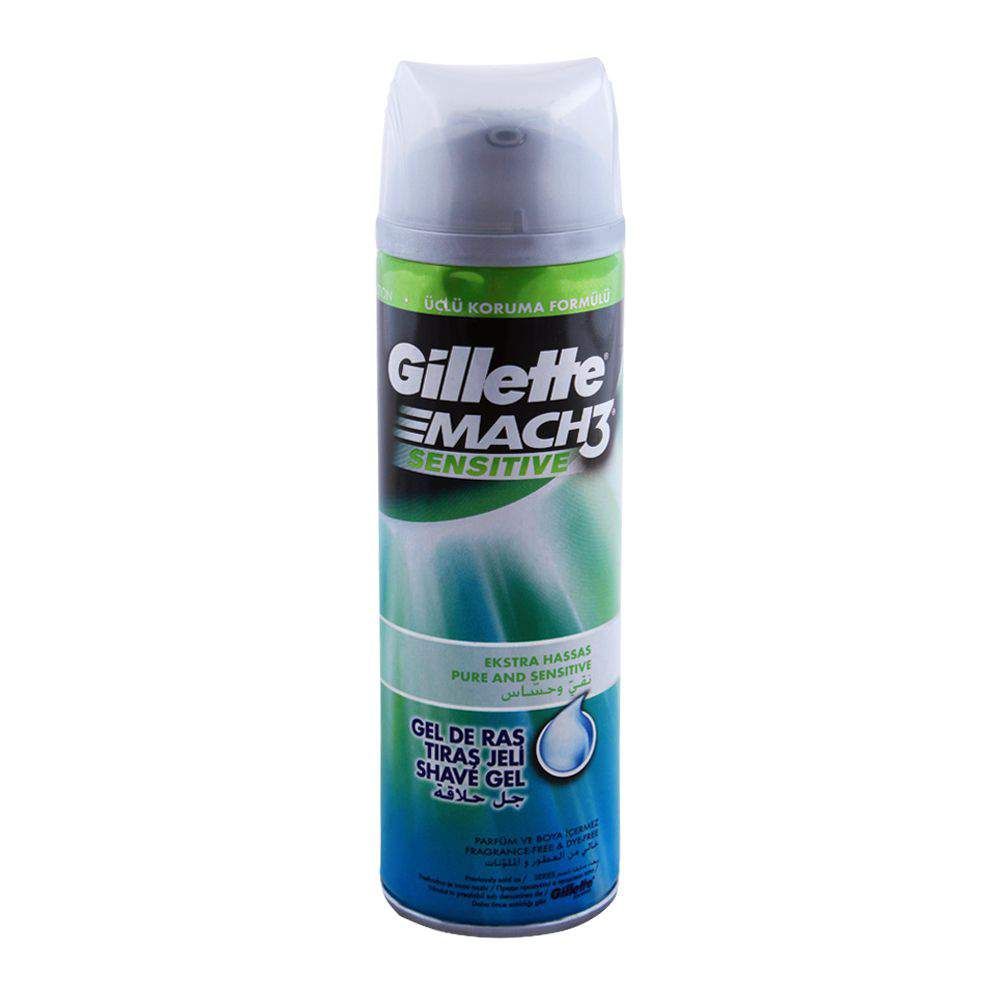 Gillette Mach3 Sensitive Pure & Sensitive Shaving Gel 200ml