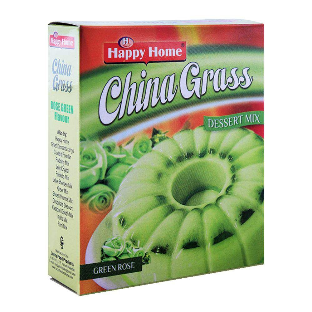 Happy Home China Grass Dessert Mix, Green Rose, 80g