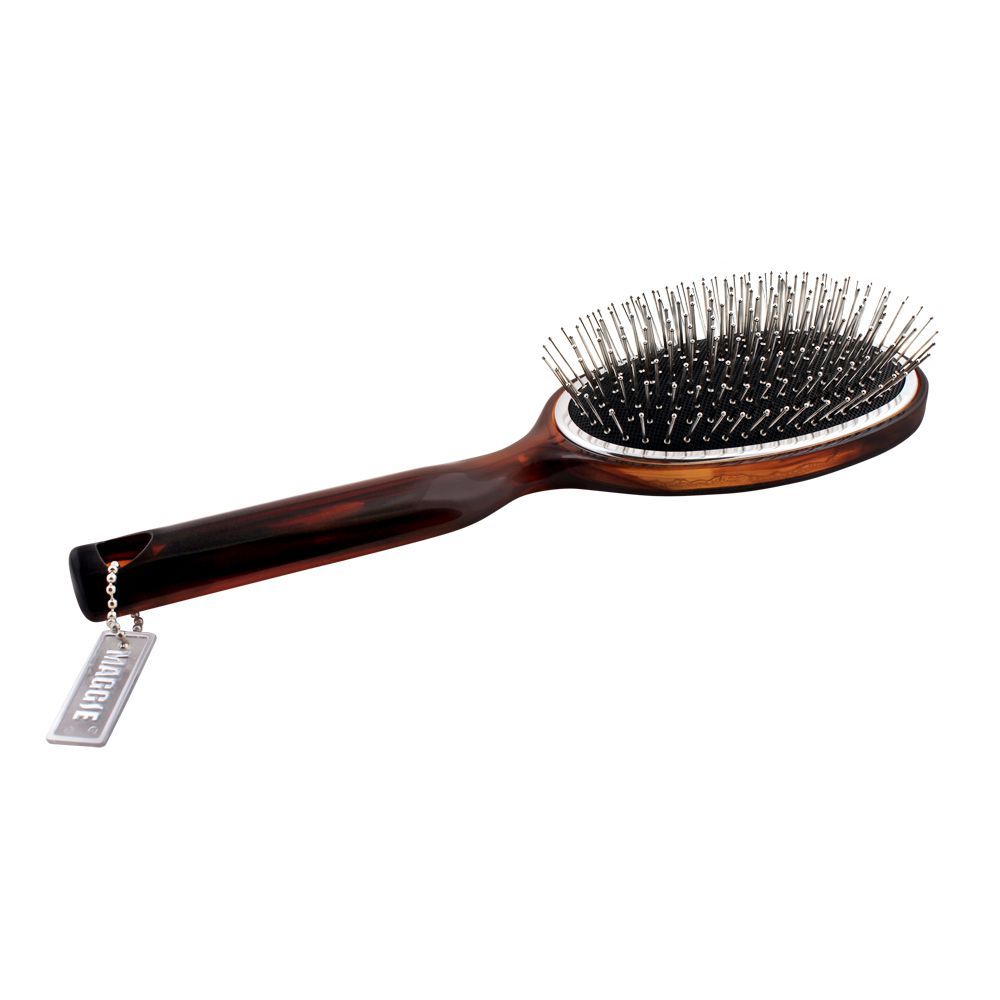 Maggie Hair Brush, Brown, Oval Shape, MGOL-05