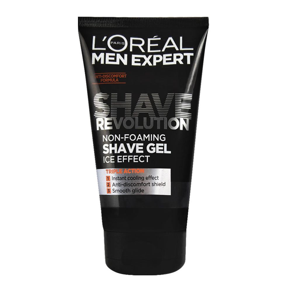 L'Oreal Paris Men Expert Shave Revolution Non-Foaming Shaving Gel, Ice Effect, 150ml
