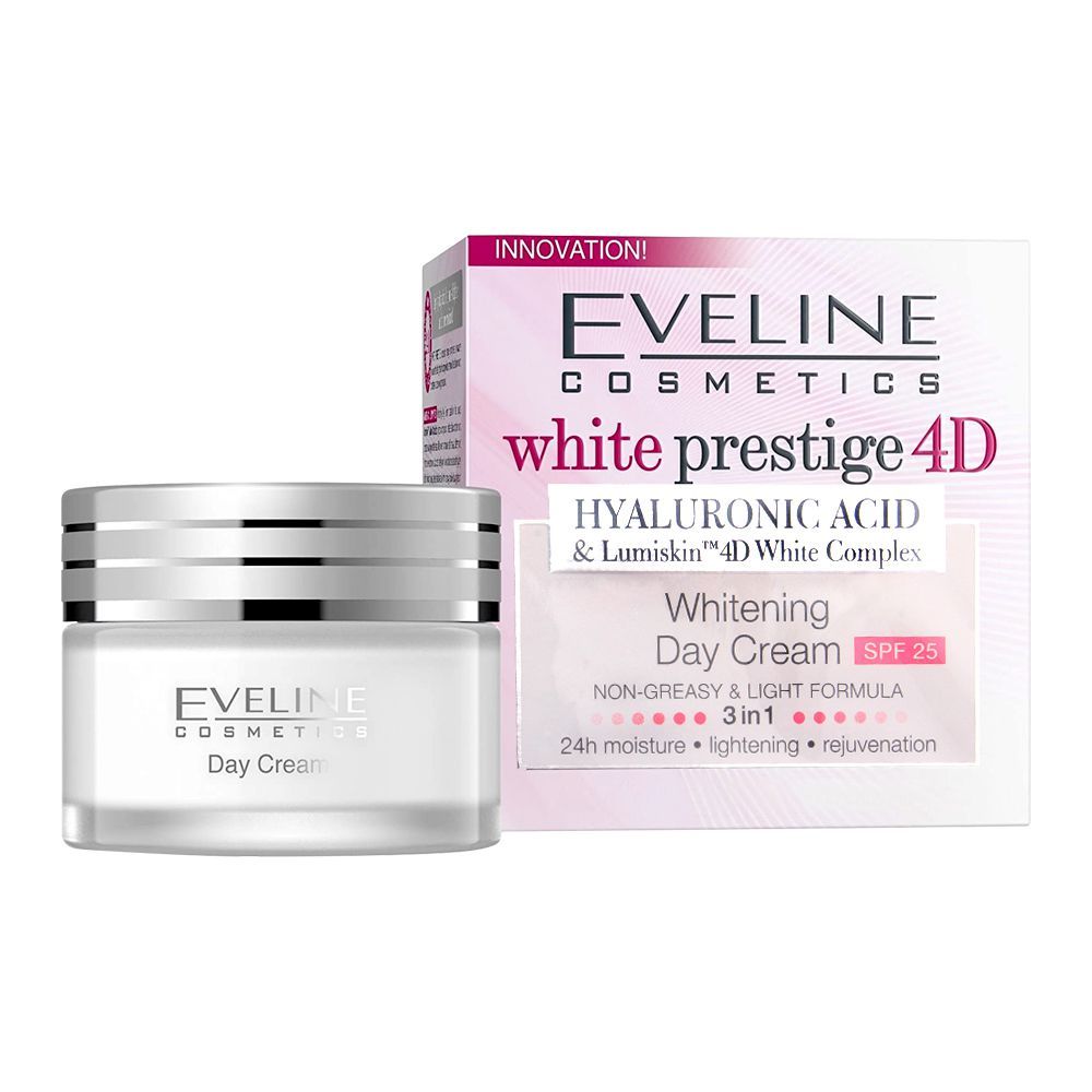 Eveline White Prestige 4D Whitening SPF 25 Day Cream, 50ml