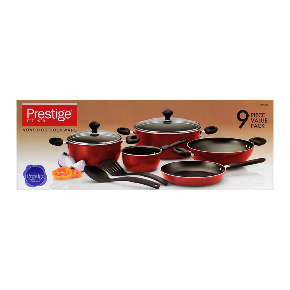 Prestige Non-Stick Cooking Set 9-Pack - 21569