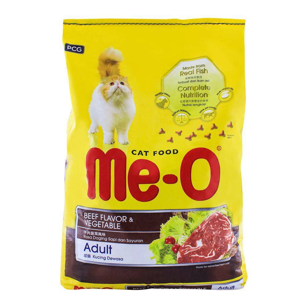 Me-O Adult Beef Flavor & Vegetable Cat Food 7 KG