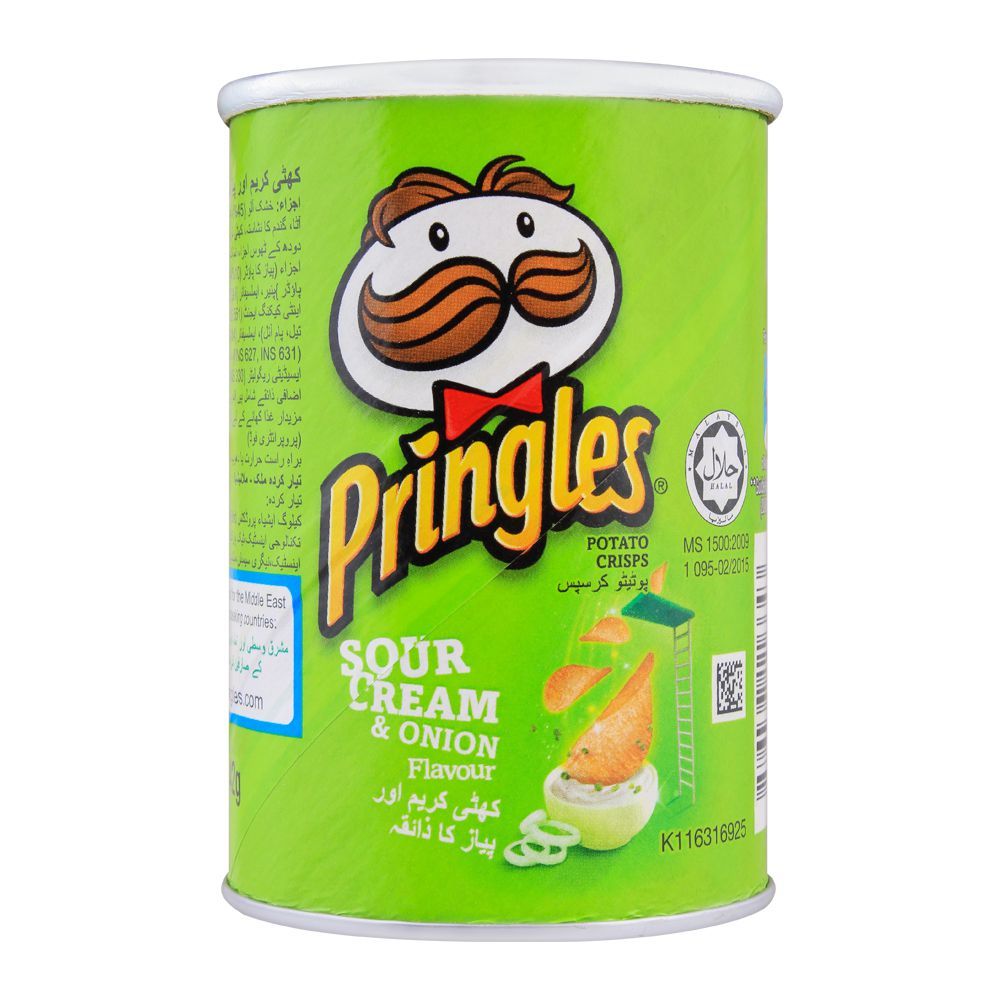 Pringles Potato Crisps, Sour Cream & Onion Flavor, 42g