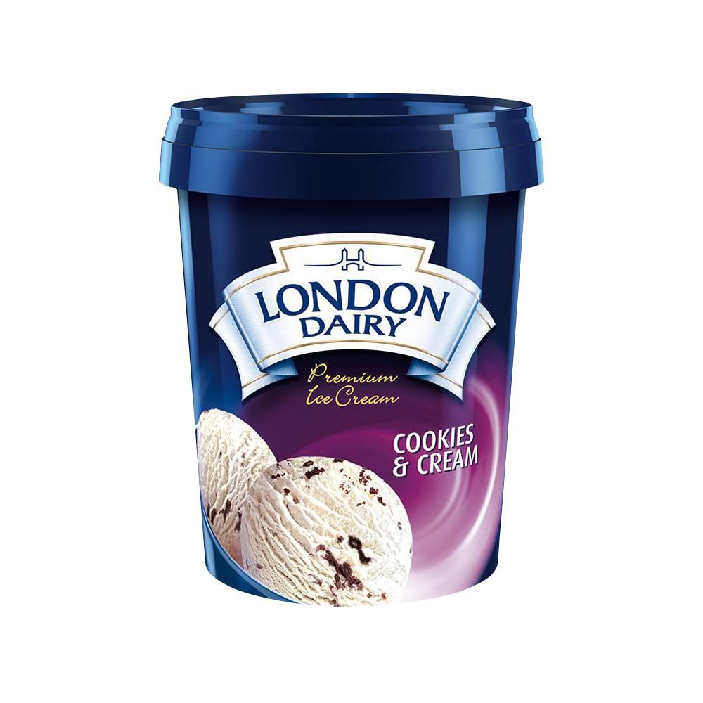 London Dairy Cookies & Cream Ice Cream, 500ml