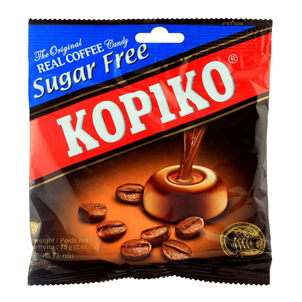 Kopiko Sugar Free Coffee Candy Pouch 75g 