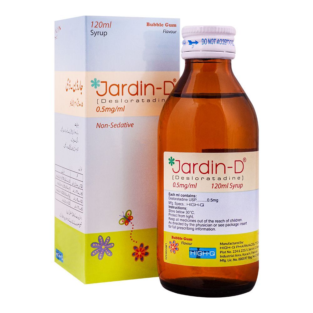 High-Q Pharmaceuticals Jardin-D Syrup, 120ml