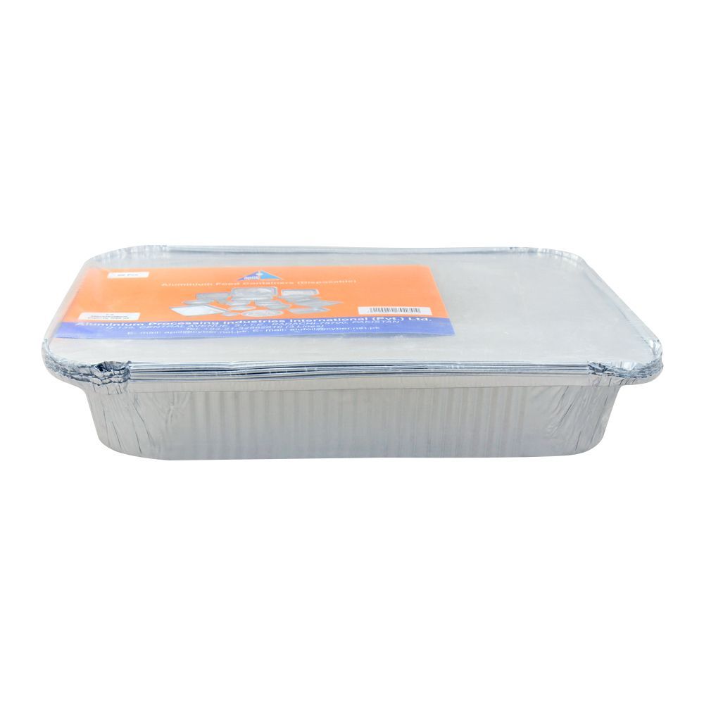 Apiil Aluminium Food Container, 300x256x58, 3000ml, F-6, 6-Pack