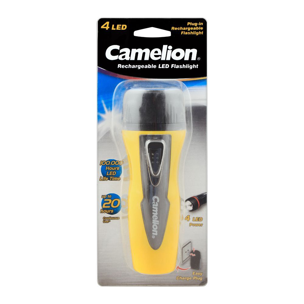 Camelion Cooled Plug-In Rechargeable Flash Light, RHP6041BP