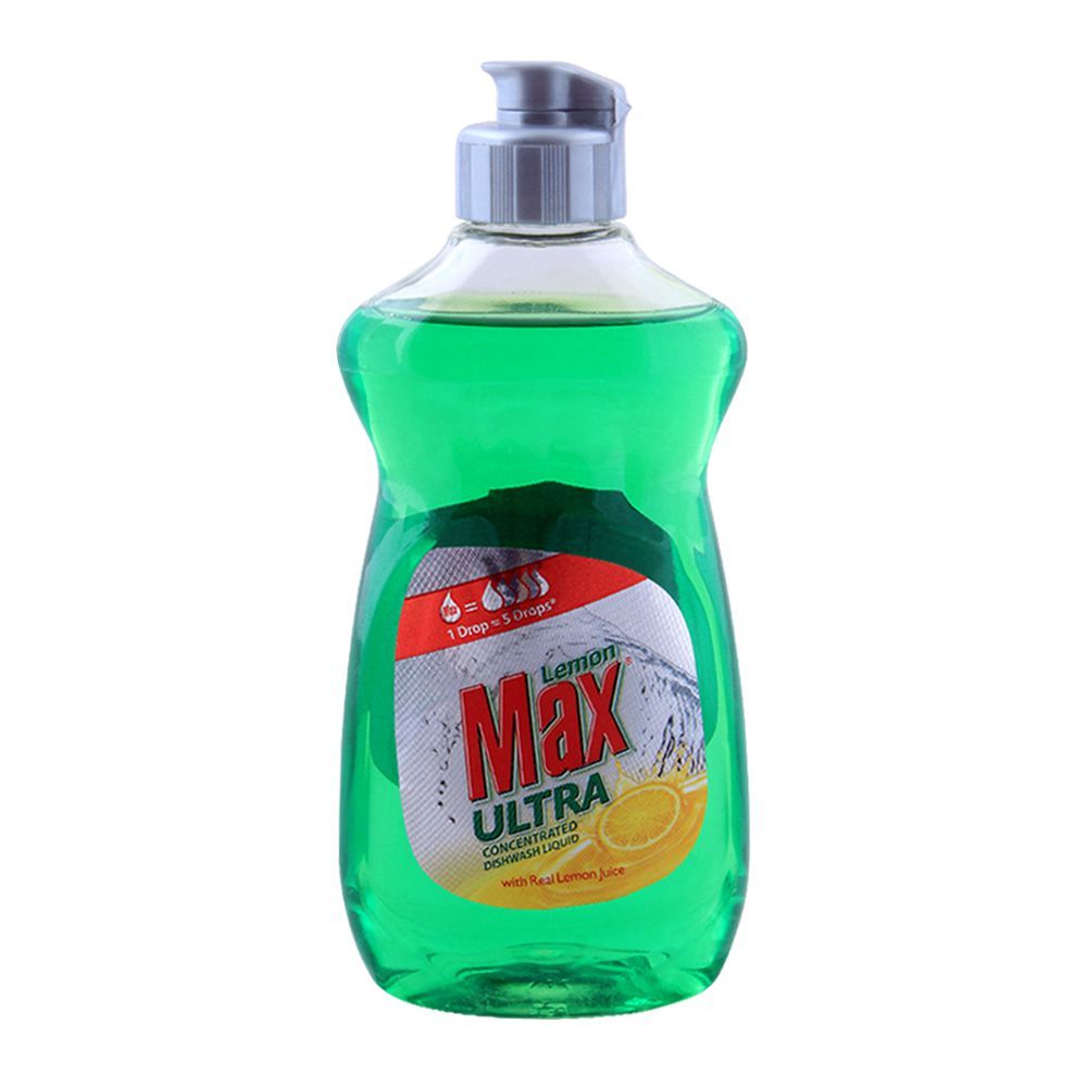 Lemon Max Ultra Dishwash Liquid, Concentrated, 250ml