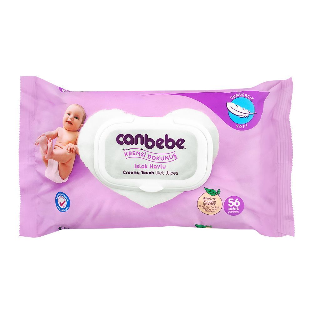 Canbebe Creamy Touch Extra Soft Baby Wipes, 56-Pack