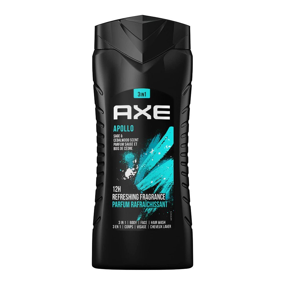 Axe Apollo Sage & Cedarwood Scent, 3in1 Shower Gel, 250ml