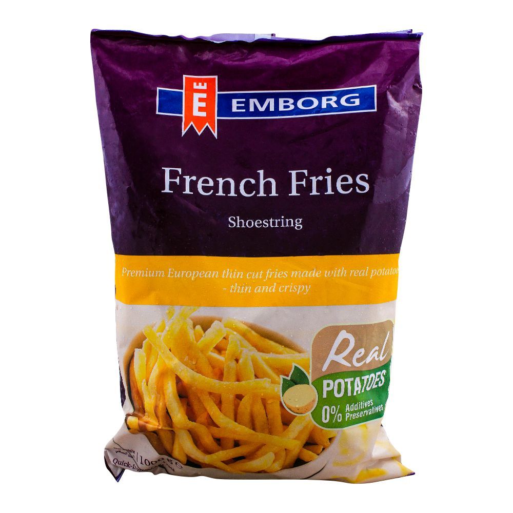 Emborg French Fries, Shoestring, 1000g