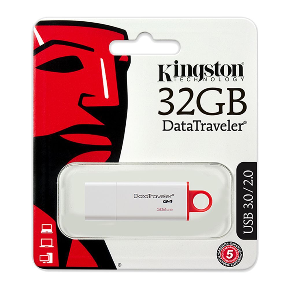 Kingston 32GB USB 3.0/2.0 Data Traveler G4 USB Drive, DTI4/32GB