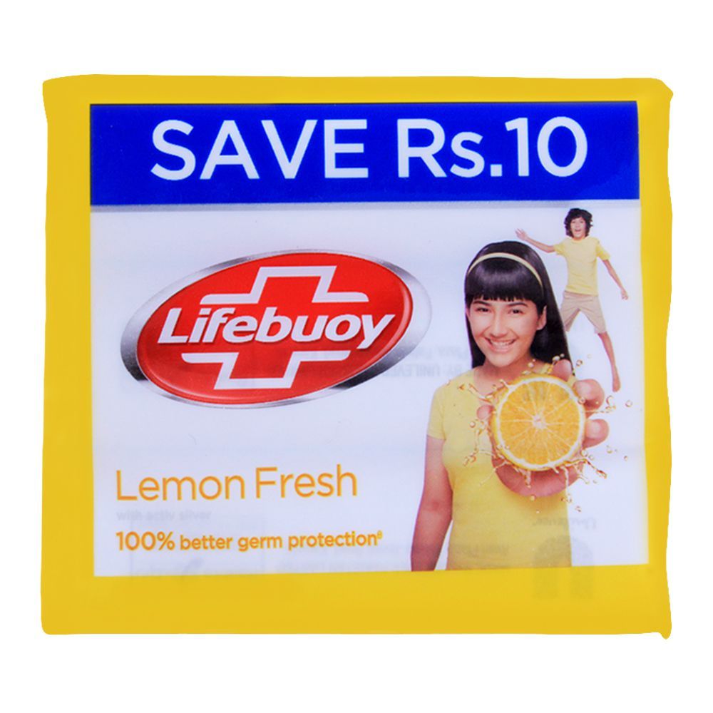 Lifebuoy Lemon Fresh With Activ Silver Soap, Value Pack 3x112g