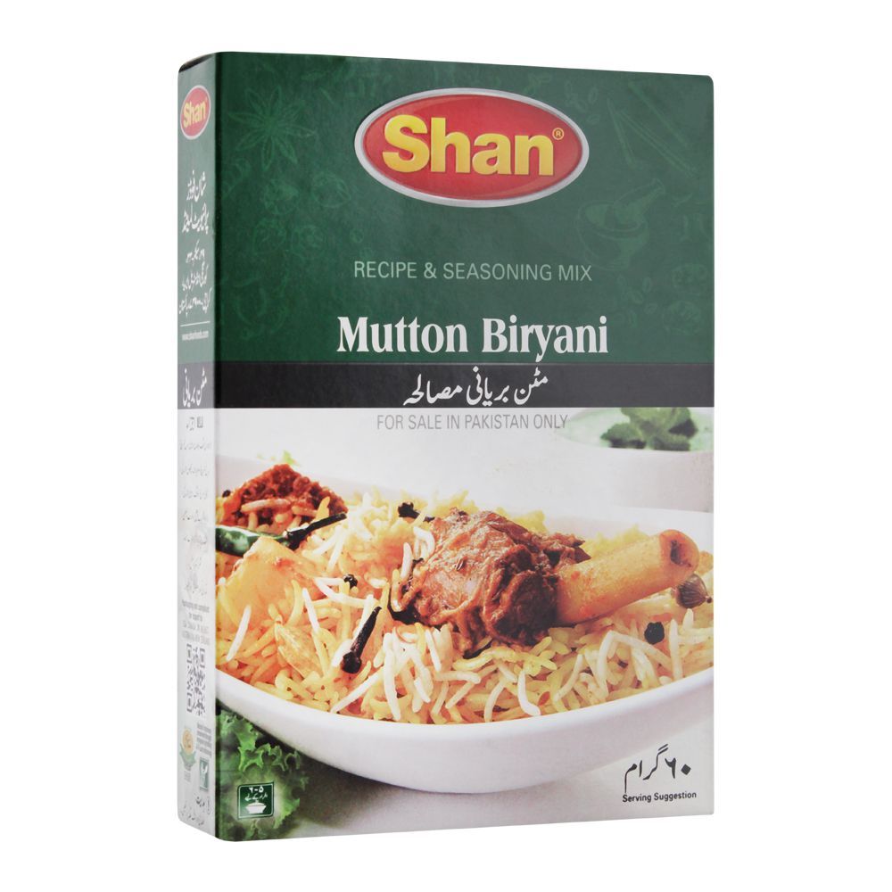 Shan Mutton Biryani Recipe Masala, 60g