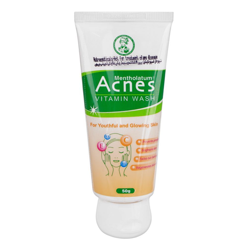 Acnes Vitamins Face Wash, For Glowing Skin, 50g