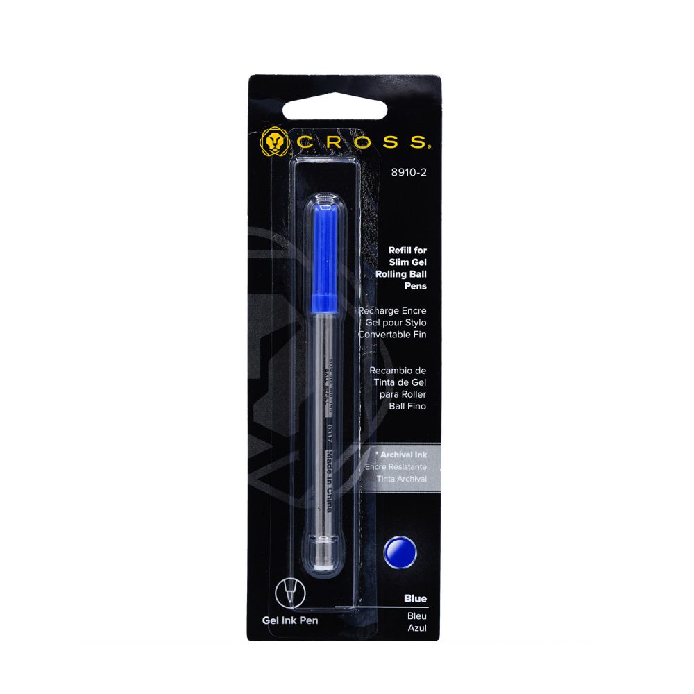 Cross Blue Refill For Slim Gel Rolling Ball Pen, 8910-2