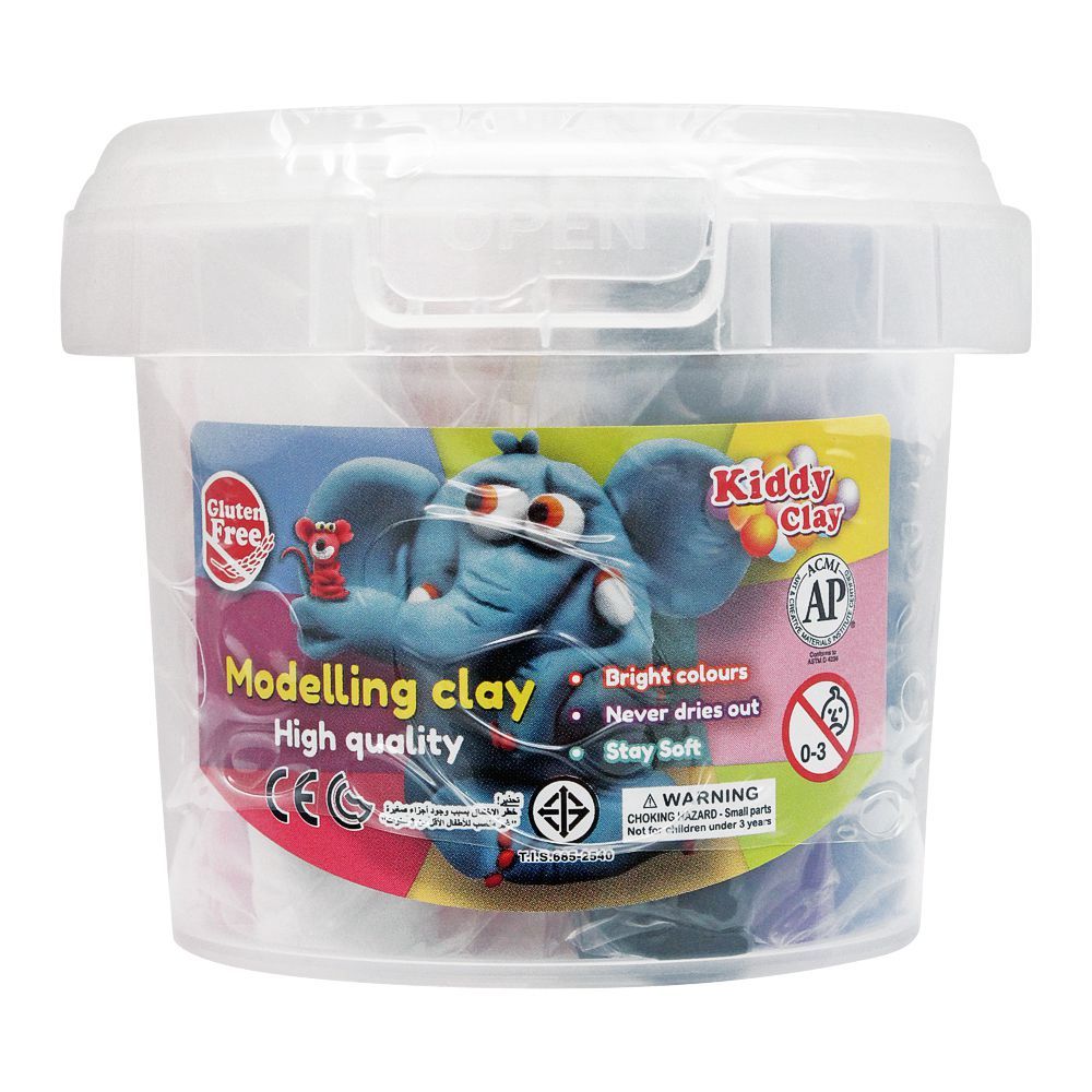 Kiddy Clay High Quality Modeling Clay Jar, BK-200-12