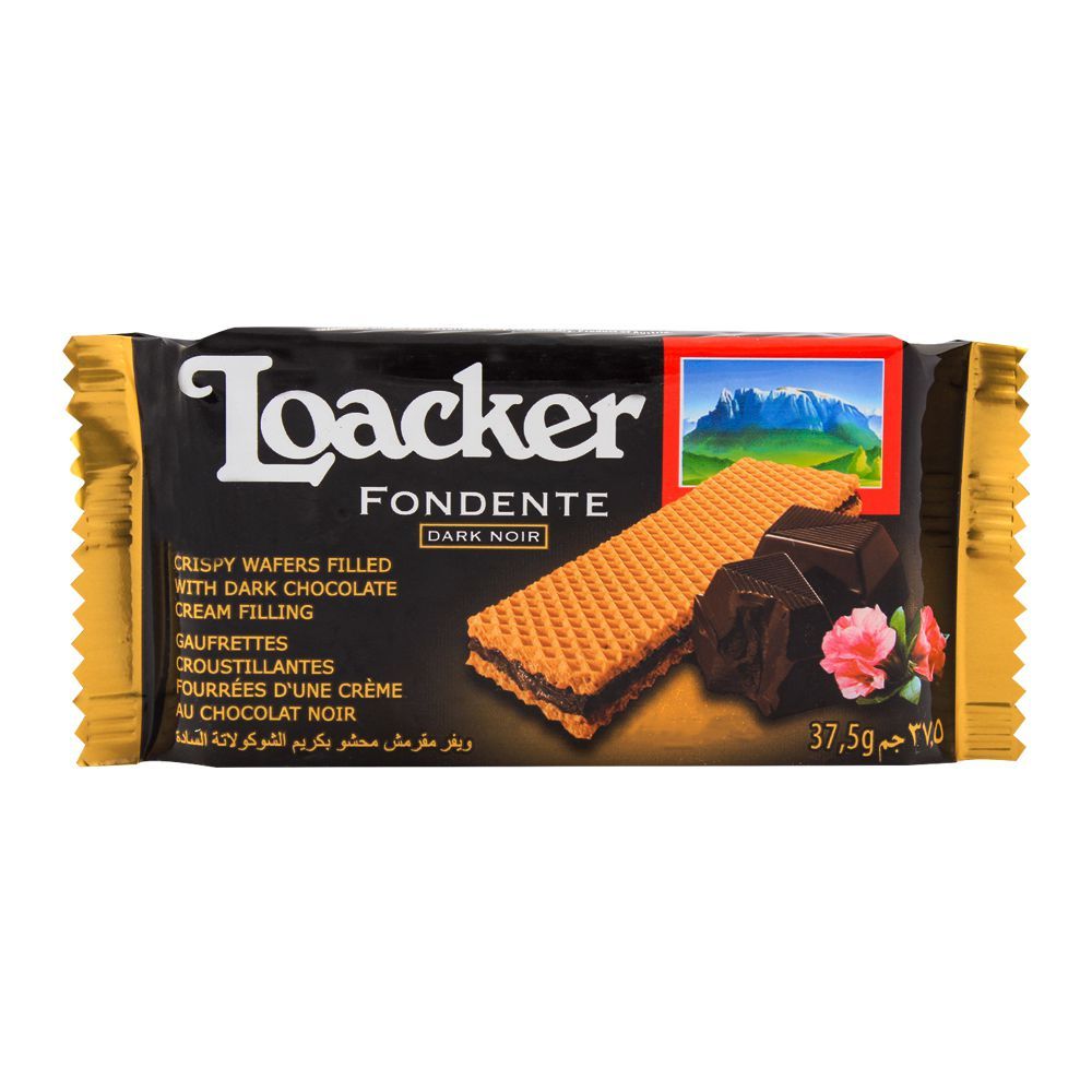 Loacker Dark Noir Wafers 37.5gm