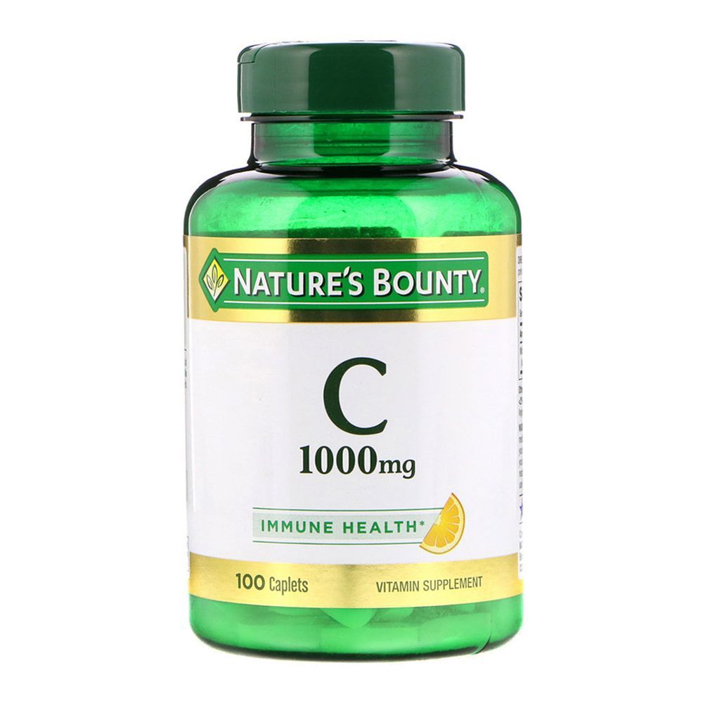 Nature's Bounty Vitamin C 1000mg, 100 Caplets, Vitamin Supplement